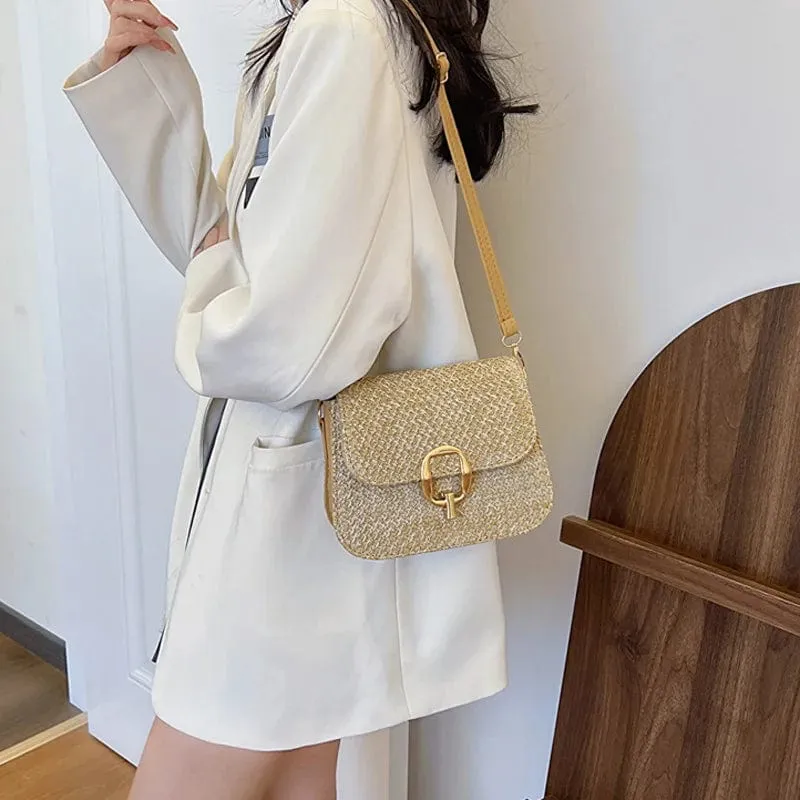 Raffia Crossbody Bag | Anastasia