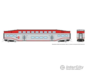 Rapido 546009A N Bilevel Commuter Car: CalTrain: Single Coach
