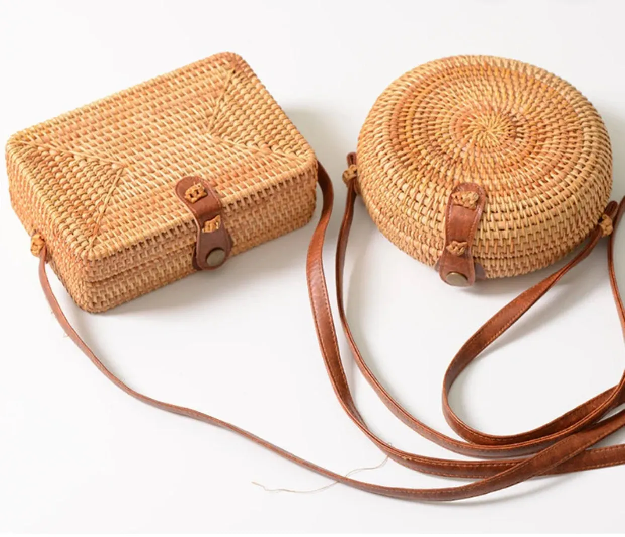 Rattan Beach Bag