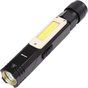 Rechargeable Head Magnetic Base Handheld Torch with Clip Cob Brightness for Inspection Emergency Use