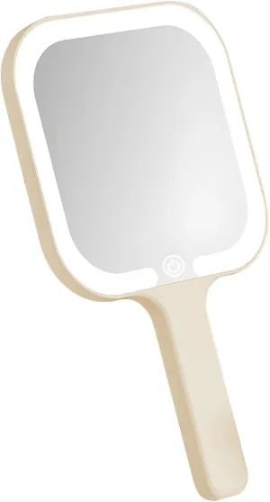 Rechargeable Led Makeup Mirror with Tri-Color Touch Control, Portable Vanity Mirror for Travel, Dorm, and Beauty Use, Type-C Charging Included
