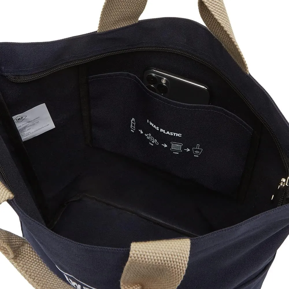 Recycled Polyester Laptop Tote Bag with Pockets and Zipper, Lightweight Crossbody Water Repellent, Fit 14" Laptop - IWP
