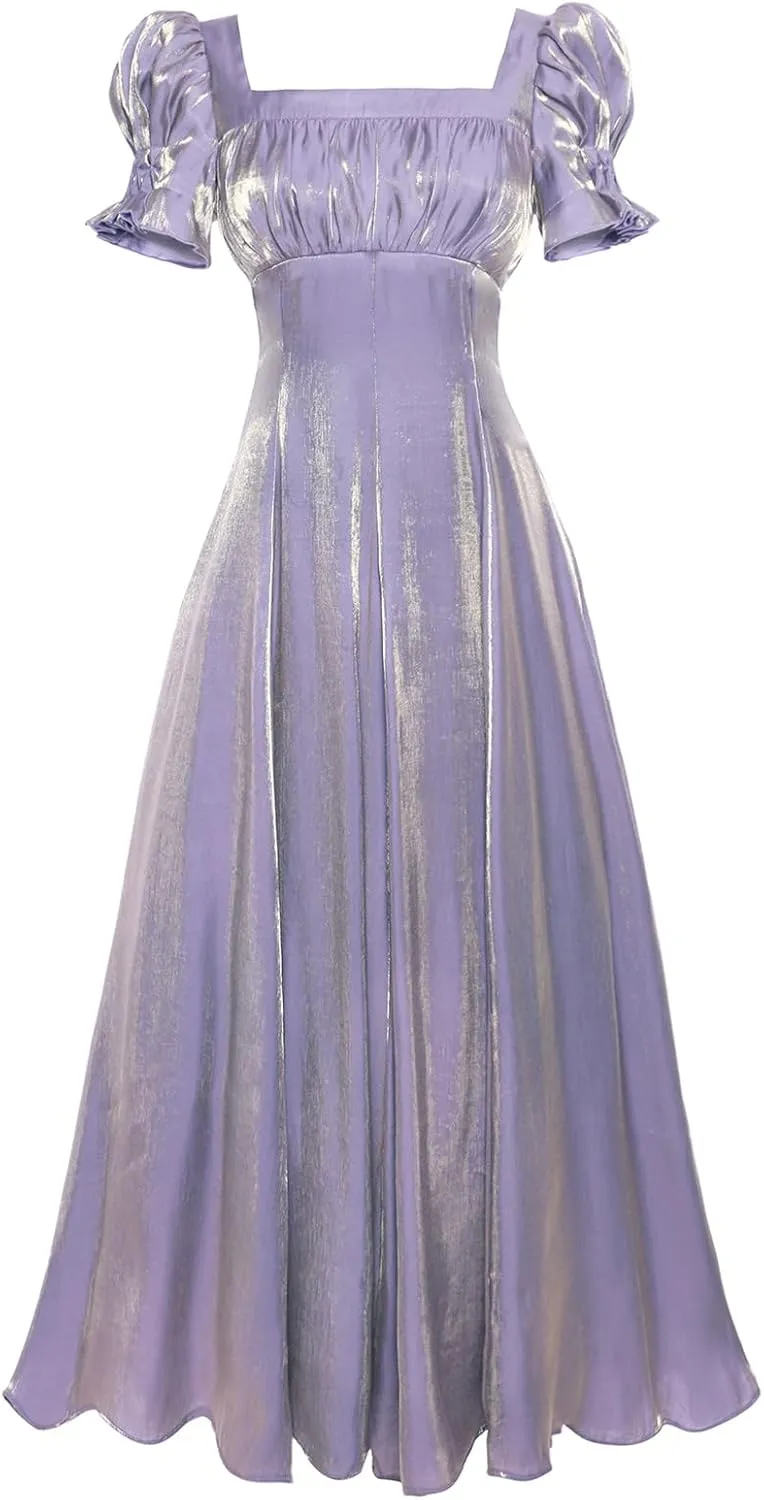 Regency Dresses for Women Elegant Empire Waist Victorian Dress