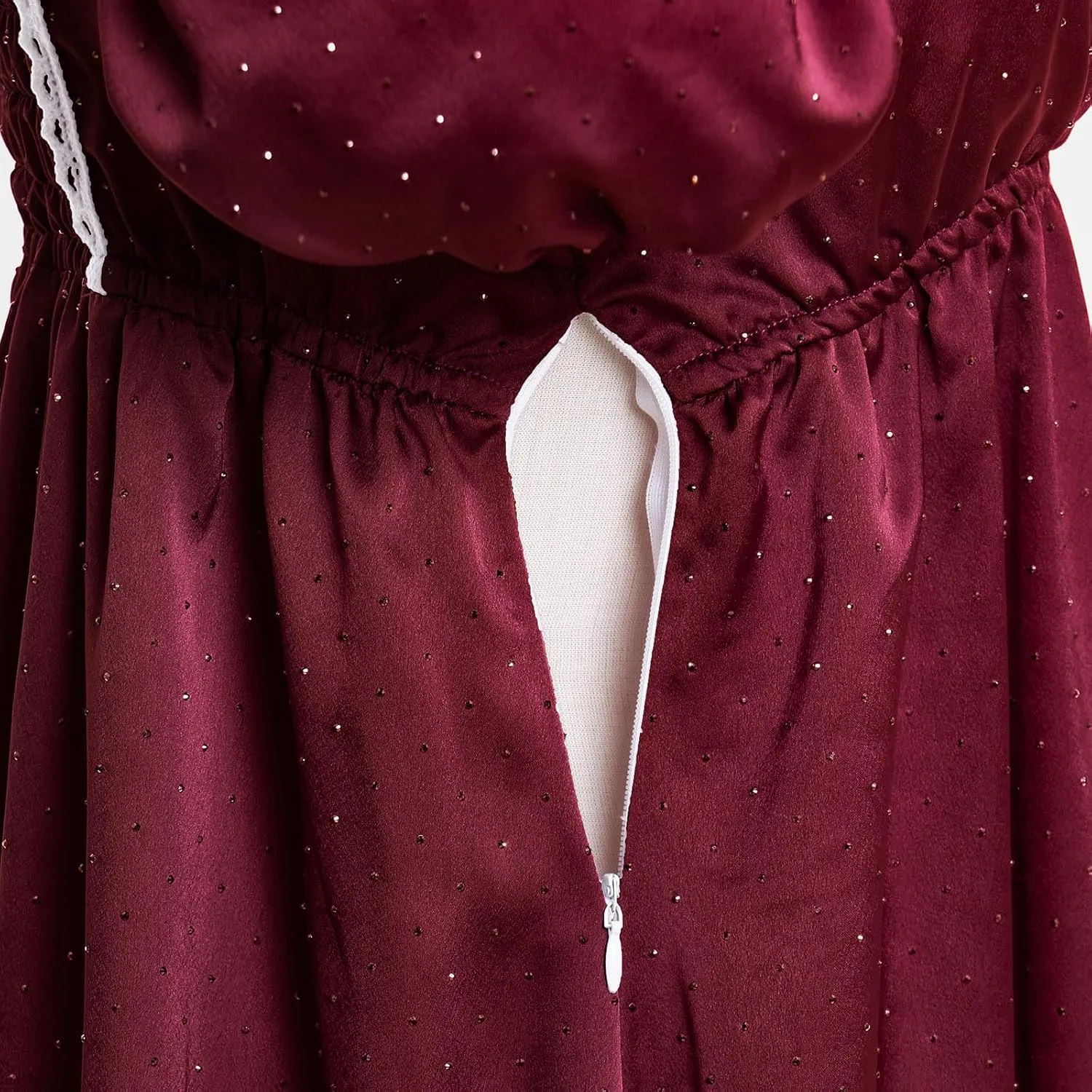 Regency Dresses for Women Luxurious Rhinestone Satin Party Gown
