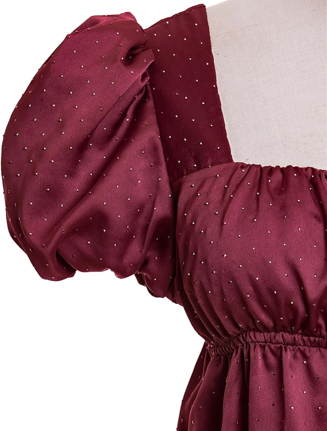 Regency Dresses for Women Luxurious Rhinestone Satin Party Gown