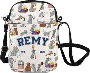 Remy Est.2007 Inspire Crossbody Bag Remy Quote Messenger Bag Mouse Chef Lover Shoulder Bag Rat Fans Gift