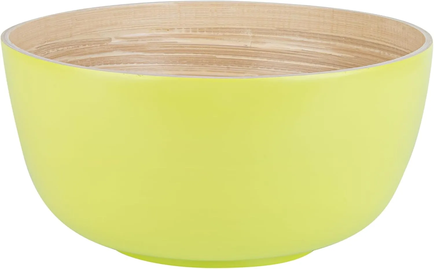 Restaurantware-Bambuddha 30 Ounce Large Salad Bowl, 1 Heavy-duty Round Salad Bowl - Sustainable, Reusable, Green Bamboo Serving Bowl, For Serving Salads, Fruits, And Appetizers