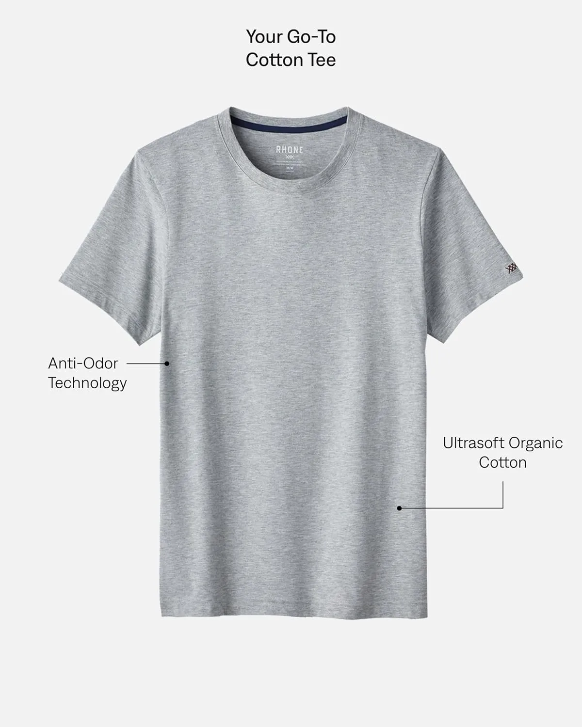 Rhone Element Mens T Shirts, Ultra-Soft Everyday Mens Shirts, Organic Peruvian Pima Cotton Shirts for Men