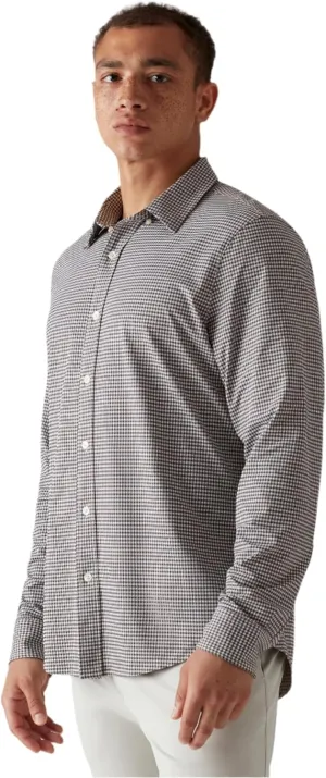 Rhone Men's Commuter Shirt, Performance Dress Shirts for Men, Machine Washable, Wrinkle Resistant, Slim Fit Button Down Shirt
