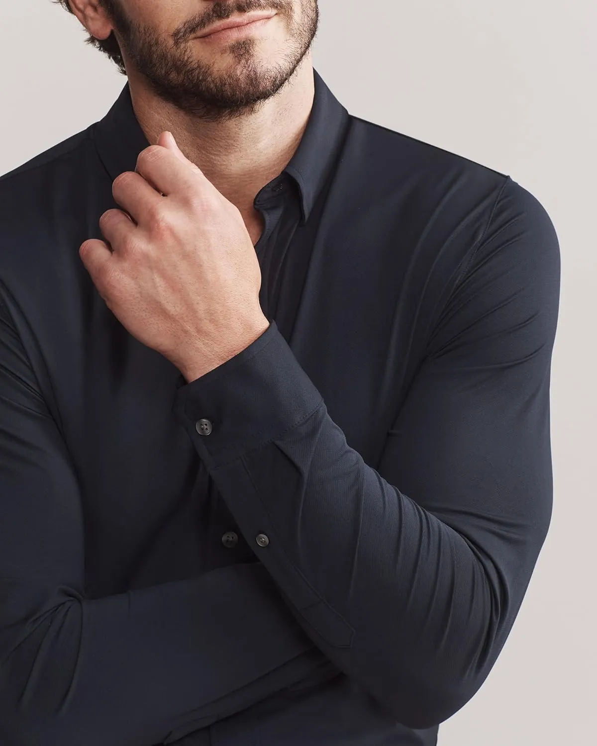 Rhone Men's Commuter Shirt, Performance Dress Shirts for Men, Machine Washable, Wrinkle Resistant, Slim Fit Button Down Shirt