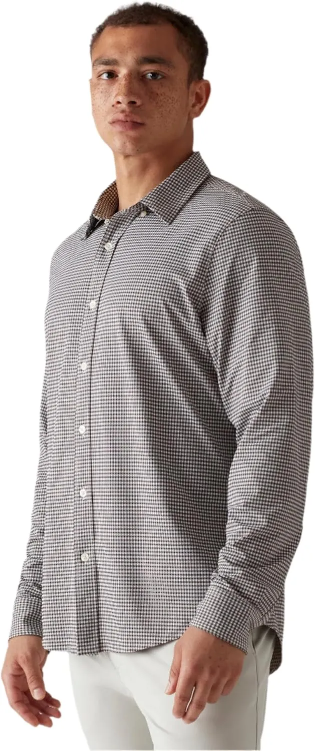 Rhone Men's Commuter Shirt, Performance Dress Shirts for Men, Machine Washable, Wrinkle Resistant, Slim Fit Button Down Shirt