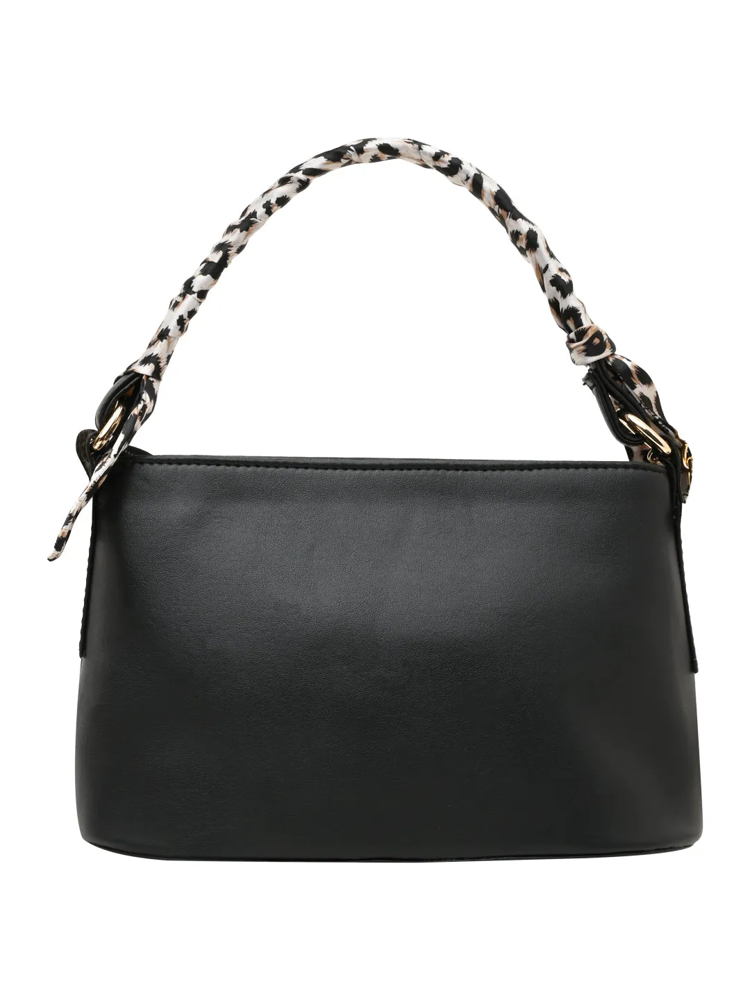 Rocia By Regal Black Women Small Printed Handle Bag