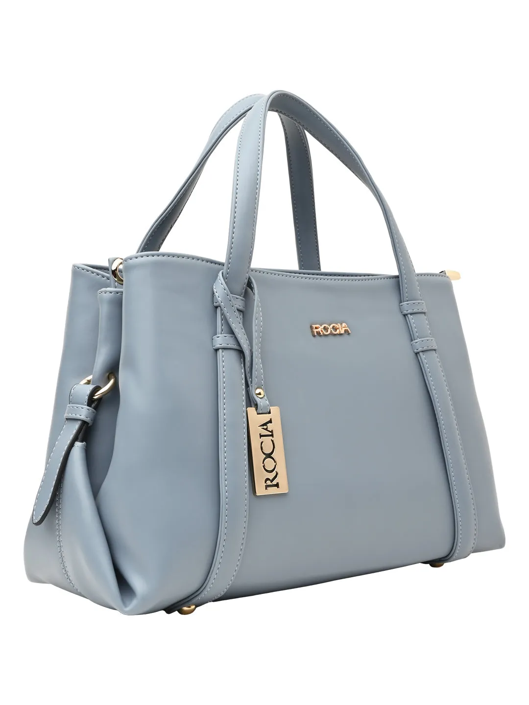 Rocia By Regal Blue Women Solid Multi Compartent Work Bag