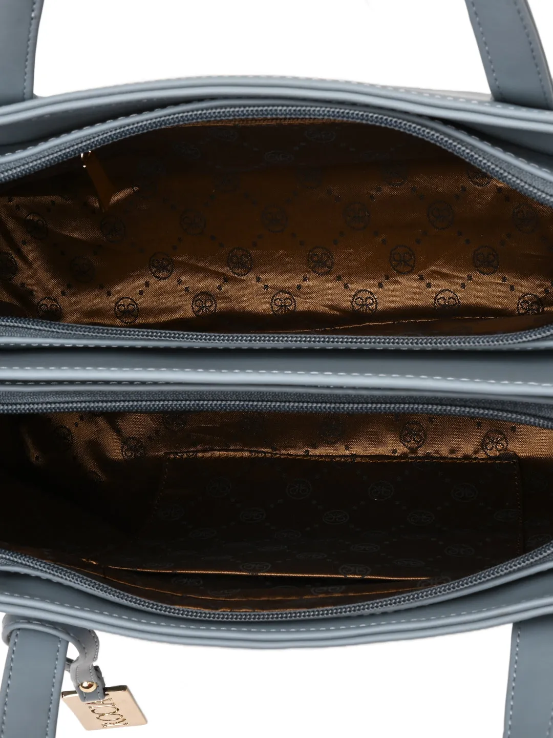 Rocia By Regal Blue Women Solid Multi Compartent Work Bag