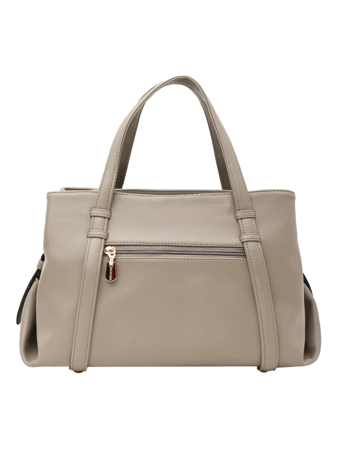 Rocia By Regal Taupe Women Solid Multi Compartent Work Bag