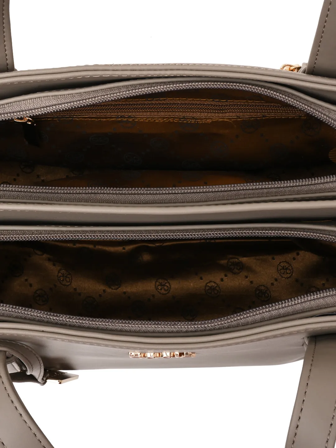 Rocia By Regal Taupe Women Solid Multi Compartent Work Bag