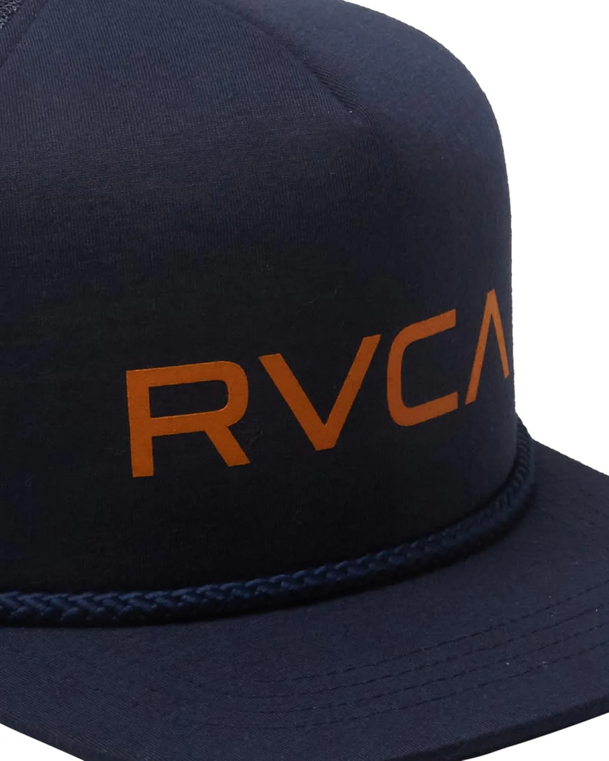 RVCA Men's Trucker Hat, Structured Hat with Stretch Mesh Back, Adjustable Snapback Closure