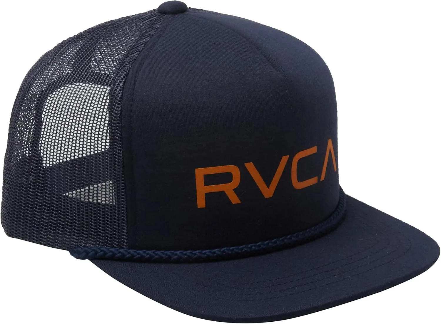 RVCA Men's Trucker Hat, Structured Hat with Stretch Mesh Back, Adjustable Snapback Closure