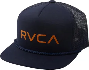 RVCA Men's Trucker Hat, Structured Hat with Stretch Mesh Back, Adjustable Snapback Closure