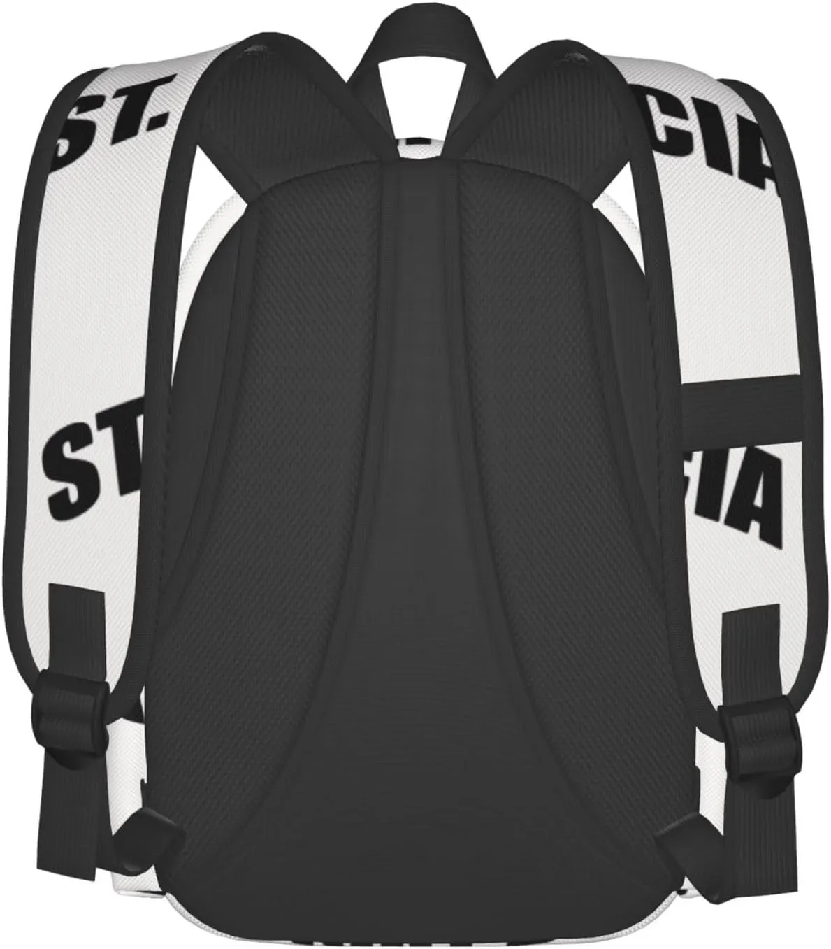 Saint Lucian Lucia Sport Flag Casual Backpack Large Capacity Travel Backpacks Laptop Daypack Commuter Rucksack Adjustable Strap Sports Bags for Hiking Biking