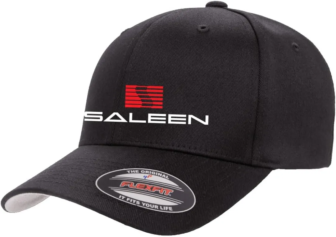 Saleen Performance Automotive Logo Classic Design Flexfit 6277 Athletic Baseball Fitted Hat Cap
