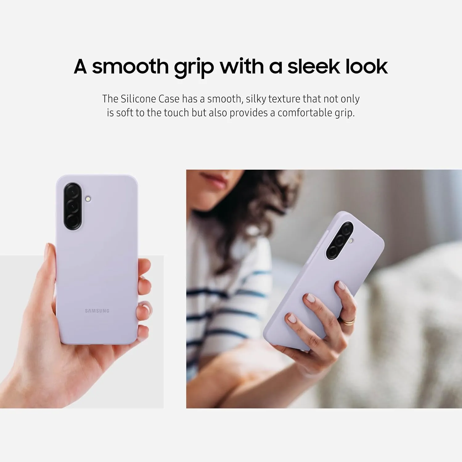 SAMSUNG Galaxy A36 5G Silicone Case, Sleek Design, Durable Design, Light Green, EF-PA366CGEGUS