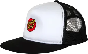 SANTA CRUZ Cruz Embroidered Mesh Trucker Structured Hat White/Black OS Unisex