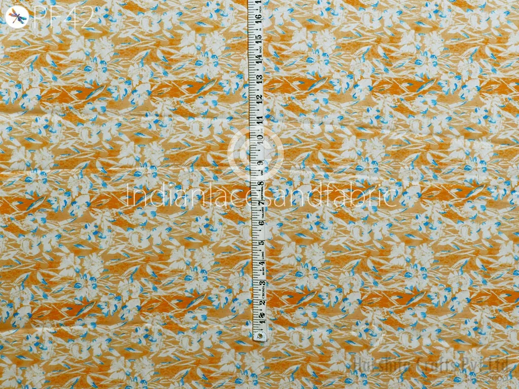 Satin fabric By Yard Indian Geometric Print Soft Flowy fabric Summer Dress Shirt Co-ord Set Clothing Party Costumes Drapery Sewing Crafting