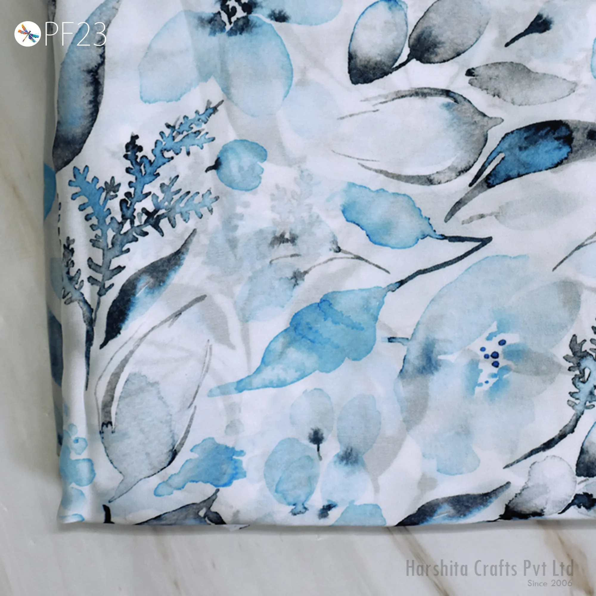 Satin Georgette fabric By Yard Indian Flowy Floral Soft Printed Summer Dresses Shirt Comfortable Clothing Party Costumes Drapery Sewing