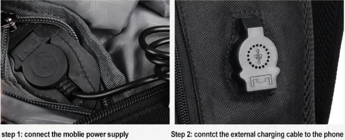 School Backpack Shoulder  with USB Charging Port with Anime Luminous