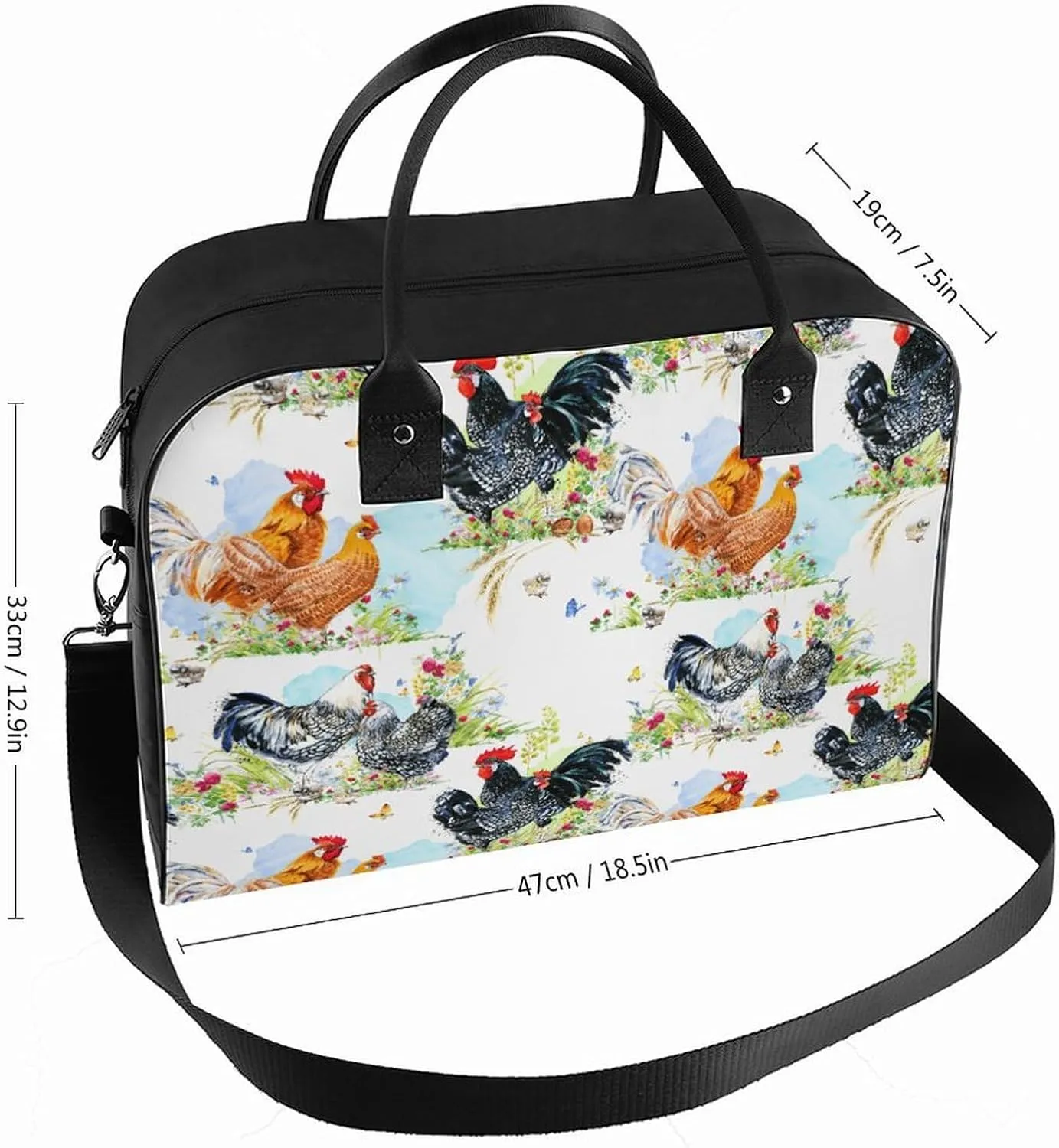 Seamless Patterns in Dental Dentistry Travel Handbag with A Large Capacity Design That Can Be Reused
