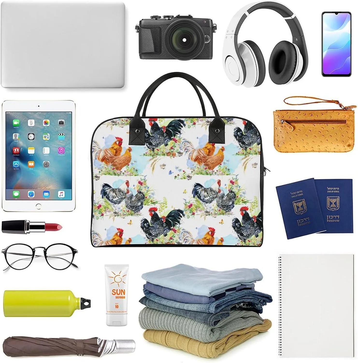 Seamless Patterns in Dental Dentistry Travel Handbag with A Large Capacity Design That Can Be Reused