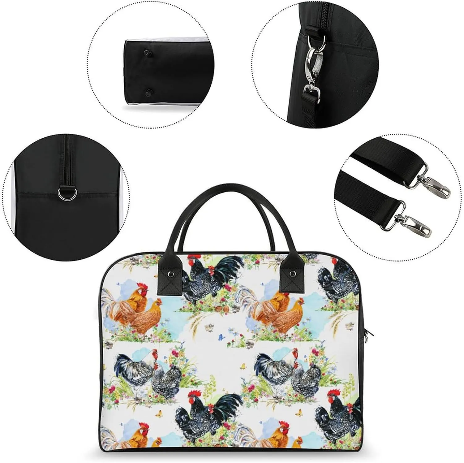Seamless Patterns in Dental Dentistry Travel Handbag with A Large Capacity Design That Can Be Reused