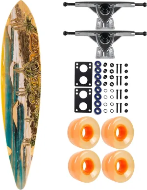 Sector 9 Longboard J-Bay 9.75" x 44" Pintail with Complete Parts Package