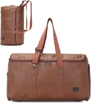 Seyfocnia Convertible Garment Bag for Travel, Carry On Travel Garment Bag Backpack for Men Women, 3 in 1 Hanging Suitcase Suit Business Bag