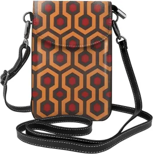 Shining Overlook Pattern Leather Crossbody Flap Phone Bag - Versatile Gift for Women Walking, Camping, Shopping, and Travel