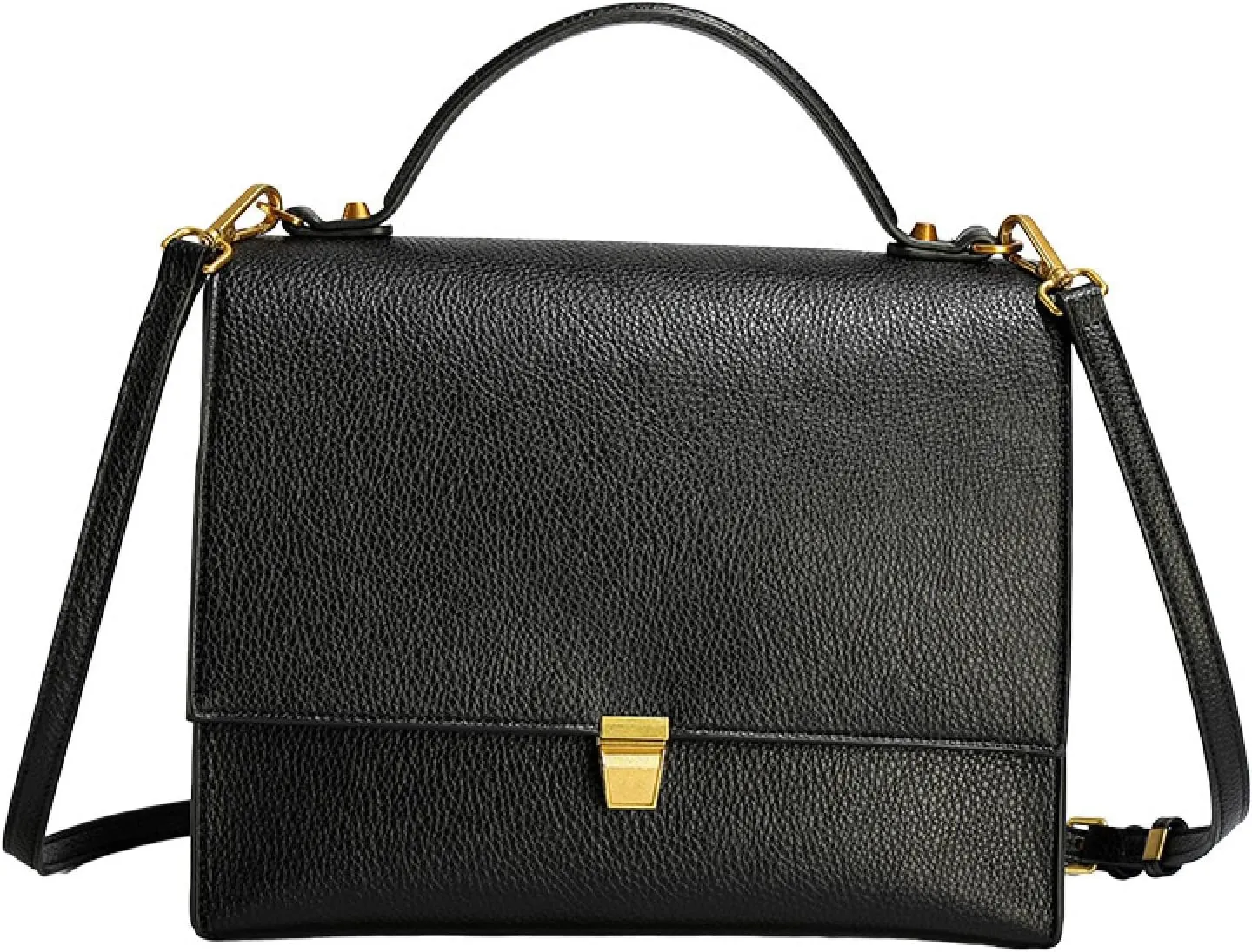 Shoulder Bag, Women's Large Capacity Pebbled Leather Crossbody Bag, Commuter Bag