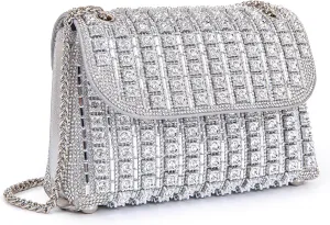 Shoulder Bags Crossbody Bag Purses Handbags Crystals Rhinestone Evening Bag for Women Clutch Purse with Chain