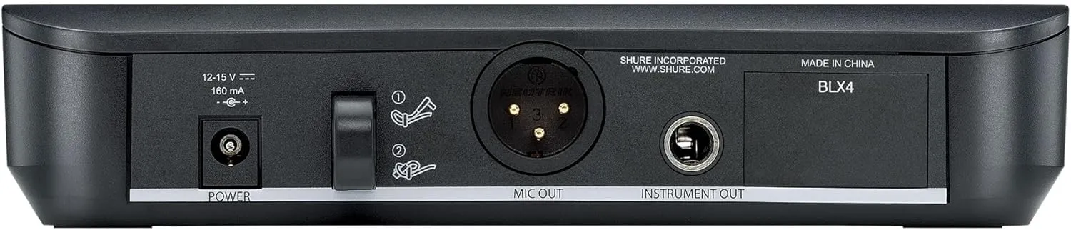 Shure BLX24/B58 Wireless Microphone System - 14-Hour Battery Life, 300 ft Range, UHF | Includes BETA 58A Handheld Vocal Mic, Single Channel Receiver | H11 Band (BLX24/B58-H11)
