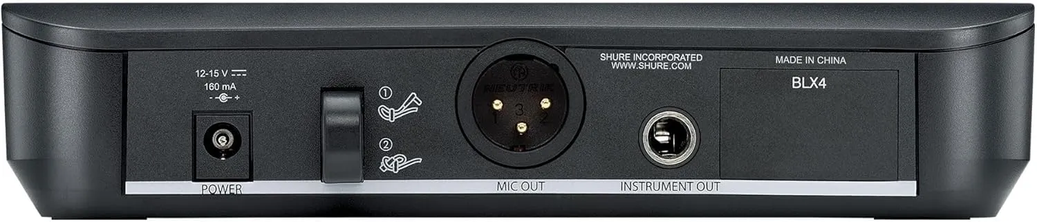Shure BLX24/B58 Wireless Microphone System - 14-Hour Battery Life, 300 ft Range, UHF | Includes BETA 58A Handheld Vocal Mic, Single Channel Receiver | H9 Band (BLX24/B58-H9)