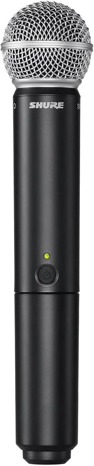 Shure BLX24/SM58 Wireless Microphone System - 14-Hour Battery Life, 300 ft Range, UHF | Includes SM58 Handheld Vocal Mic, Single Channel Receiver | J11 Band (BLX24/SM58-J11)