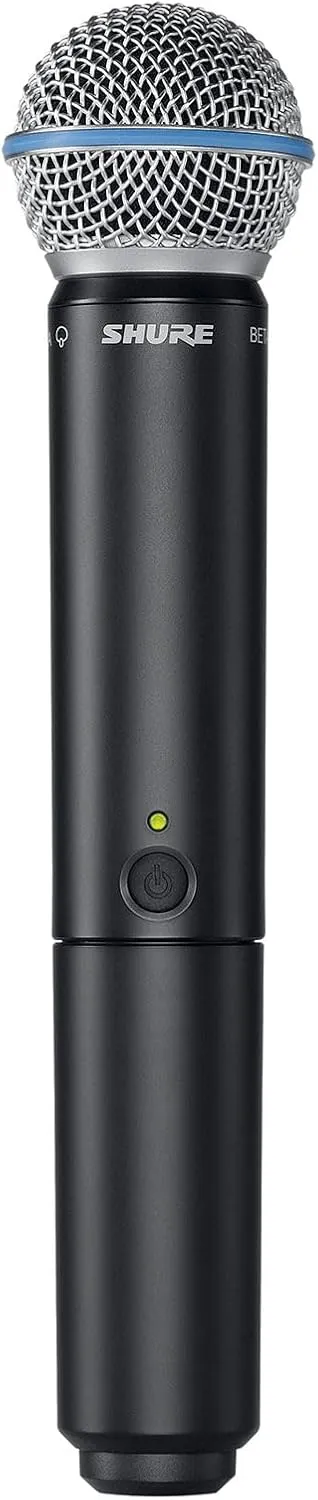 Shure BLX2/B58 Handheld Transmitter with BETA 58A Vocal Mic Capsule - for use with BLX Wireless Microphone Systems, Receiver Sold Separately | H10 Band (BLX2/B58=-H10)