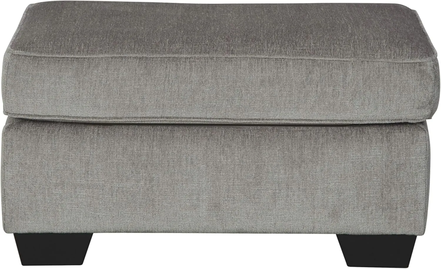Signature Design by Ashley Altari Modern Rectangular Accent Ottoman, Light Gray