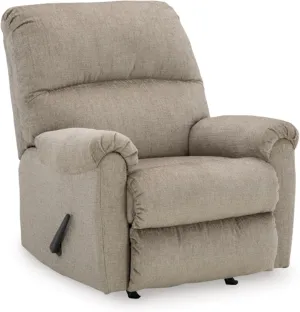 Signature Design by Ashley Stonemeade Casual Manual Rocker Recliner, Light Brown