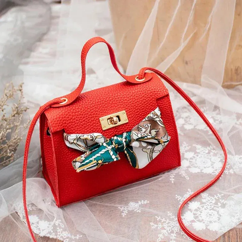Silk Scarf Designer Small Shoulder Handbag