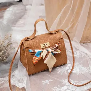 Silk Scarf Designer Small Shoulder Handbag