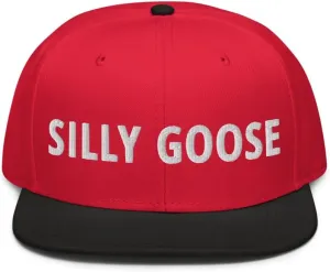 Silly Goose Hat (Embroidered Wool Blend Snapback Cap)