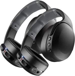 Skullcandy 2 Pack Crusher EVO Wireless Noise Cancelling Over-Ear Headphones Bundle - Black
