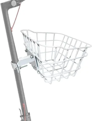 Small Front Basket for Scooters & Electric Bikes - Rust-Resistant with Fixed Holder - 50LB Capacity Fits Kids’ Bicycles, Tricycles & Knee Scooters