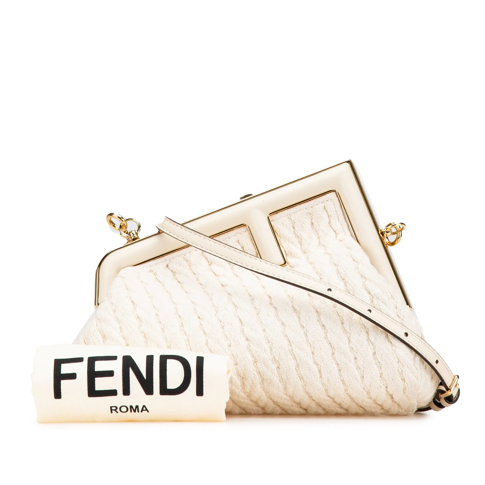 Small Knit Fendi First Crossbody